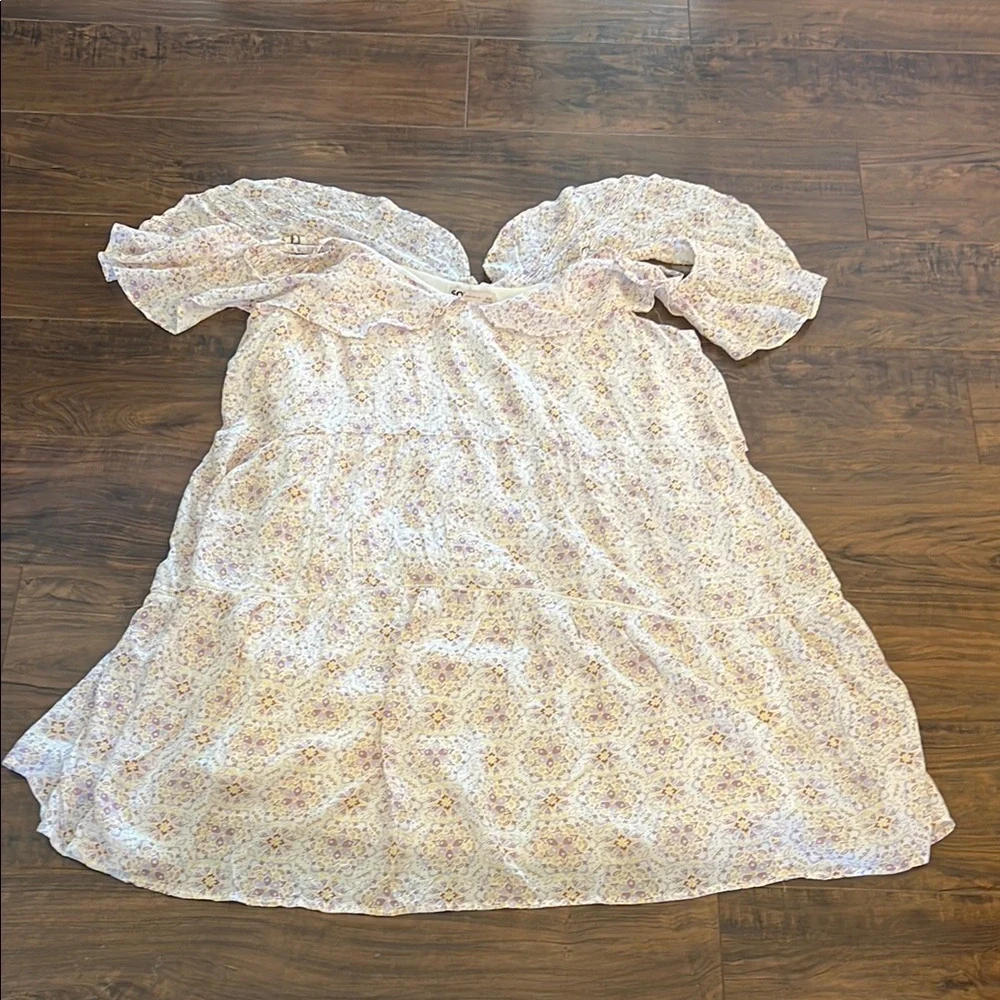 NWT Good For Life Pink Ruffled Tiered Midi Sundress
